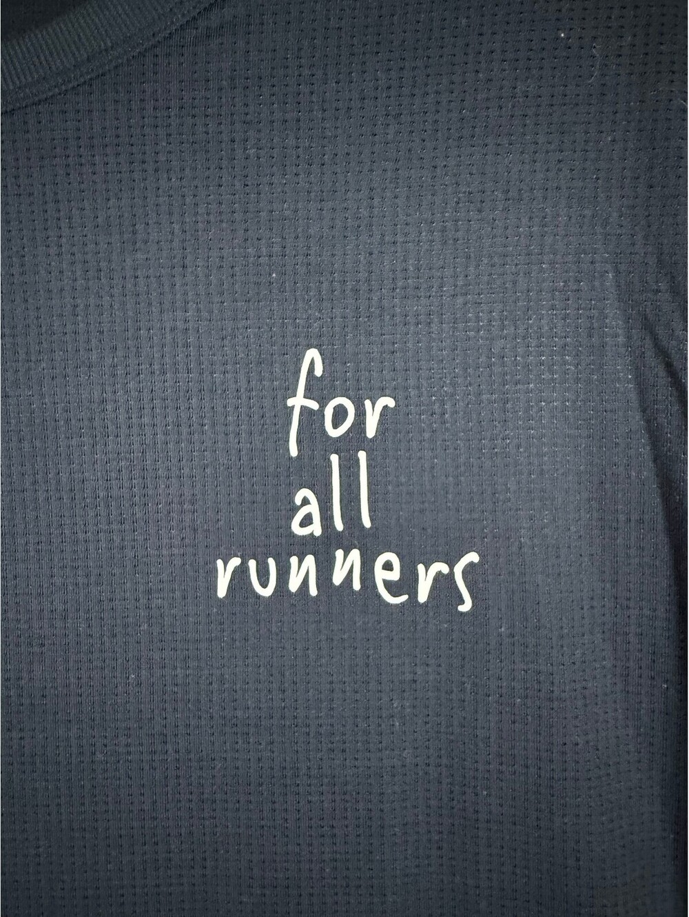 lululemon Men's Mile Maker Mesh Short Sleeve Graphic T-Shirt Navy Medium Runner - Picture 4 of 10